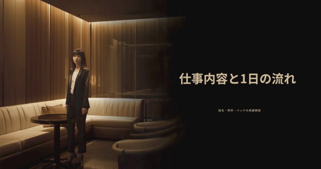 海外キャバクラの仕事内容と1日の流れ｜指名・同伴・バックの用語解説付き